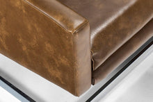 Load image into Gallery viewer, Long 3 Seater Sofa by Milo Baughman in Vegan Leather Set on a Chrome Cantilever Base, c. 1970s-ABT Modern