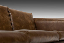 Load image into Gallery viewer, Long 3 Seater Sofa by Milo Baughman in Vegan Leather Set on a Chrome Cantilever Base, c. 1970s-ABT Modern