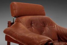 Load image into Gallery viewer, Lounge Chair & Ottoman Set in Distressed Leather and Patinad Rosewood by Percival Lafer-ABT Modern