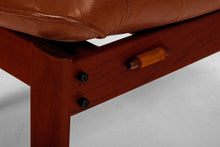 Load image into Gallery viewer, Lounge Chair & Ottoman Set in Distressed Leather and Patinad Rosewood by Percival Lafer-ABT Modern