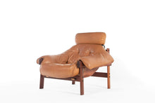 Load image into Gallery viewer, Lounge Chair & Ottoman Set in Leather and Rosewood by Percival Lafer-ABT Modern