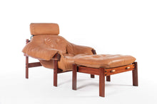 Load image into Gallery viewer, Lounge Chair & Ottoman Set in Leather and Rosewood by Percival Lafer-ABT Modern