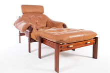 Load image into Gallery viewer, Lounge Chair & Ottoman Set in Leather and Rosewood by Percival Lafer-ABT Modern