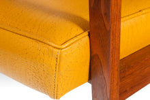 Load image into Gallery viewer, Lounge Chair in Walnut & Original Mustard Fabric in the Manner of Jens Risom, USA, c. 1960's-ABT Modern