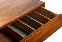 Load image into Gallery viewer, Merton Gershun for American of Martinsville Walnut Dresser with Brass Detailing-ABT Modern