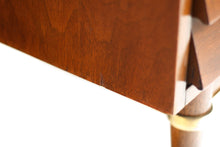Load image into Gallery viewer, Merton Gershun for American of Martinsville Walnut Dresser with Brass Detailing-ABT Modern