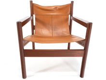 Load image into Gallery viewer, Michel Arnoult Roxinho Sling Lounge Chairs in Leather and Rosewood for Mobilia Contemporanea, Brazil-ABT Modern