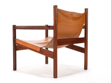 Load image into Gallery viewer, Michel Arnoult Roxinho Sling Lounge Chairs in Leather and Rosewood for Mobilia Contemporanea, Brazil-ABT Modern