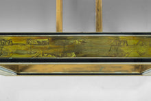 Load image into Gallery viewer, Mid Century Bernhard Rohne for Mastercraft Acid-Etched Brass Dining Table, c. 1970s-ABT Modern