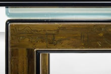 Load image into Gallery viewer, Mid Century Bernhard Rohne for Mastercraft Acid-Etched Brass Dining Table, c. 1970s-ABT Modern