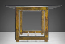 Load image into Gallery viewer, Mid Century Bernhard Rohne for Mastercraft Acid-Etched Brass Dining Table, c. 1970s-ABT Modern