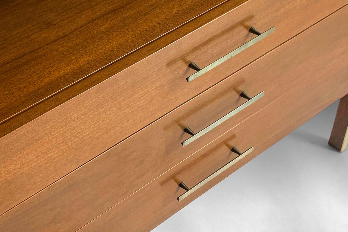 calvin brown 6 drawer dresser Calvin Light Brown 6 Drawer Dresser & Mirror