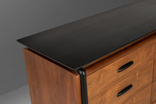 Load image into Gallery viewer, Mid Century Modern Architectural Charcoal Six (6) Drawer Dresser by John Van Koret for Drexel Profile Line, USA, c. 1960s-ABT Modern