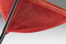 Load image into Gallery viewer, Mid Century Modern Balloon / Hoop Chair in Red Dyed Suede by Hans Olsen, Denmark, c. 1960's-ABT Modern