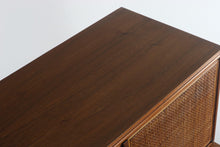 Load image into Gallery viewer, Mid Century Modern Bar / Cabinet In Stunning Walnut with Cane Front Doors-ABT Modern