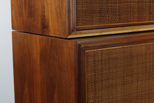 Load image into Gallery viewer, Mid Century Modern Bar / Cabinet In Stunning Walnut with Cane Front Doors-ABT Modern
