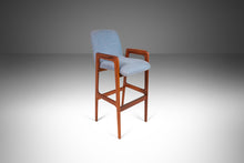 Load image into Gallery viewer, Mid Century Modern Bar Stool in Solid Teak by Benny Linden, c.1970s-ABT Modern