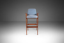 Load image into Gallery viewer, Mid Century Modern Bar Stool in Solid Teak by Benny Linden, c.1970s-ABT Modern