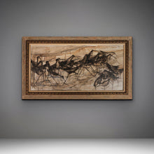 Load image into Gallery viewer, Mid Century Modern "Birds" Oil on Canvas Painting, Unsigned, c. 1960s-ABT Modern