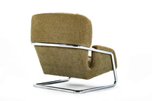 Load image into Gallery viewer, Mid Century Modern Chrome-Tubed Lounge Chair in Original Fabric-ABT Modern