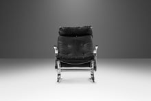 Load image into Gallery viewer, Mid Century Modern Chrome and Leather Lounge Chair with Matching Ottoman in the Manner of Westnofa, c. 1970's-ABT Modern