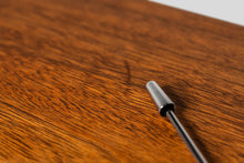 Load image into Gallery viewer, Mid Century Modern Credenza / Media Console by Jack Cartwright for Founders in Walnut and Original Black Leatherette, USA, c. 1960's-ABT Modern