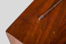 Load image into Gallery viewer, Mid Century Modern Credenza / Media Console by Jack Cartwright for Founders in Walnut and Original Black Leatherette, USA, c. 1960's-ABT Modern