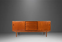 Load image into Gallery viewer, Mid Century Modern Credenza / Sideboard in Teak by Nils Jonsson for Hugo Troeds, Sweden, c. 1970s-ABT Modern