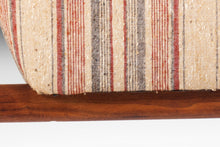 Load image into Gallery viewer, Mid Century Modern Danish Lounge Chair on Walnut Base with Gorgeous Back Detail, Denmark, c. 1960's-ABT Modern