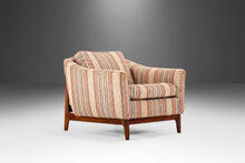 Load image into Gallery viewer, Mid Century Modern Danish Lounge Chair on Walnut Base with Gorgeous Back Detail, Denmark, c. 1960's-ABT Modern