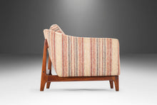 Load image into Gallery viewer, Mid Century Modern Danish Lounge Chair on Walnut Base with Gorgeous Back Detail, Denmark, c. 1960's-ABT Modern