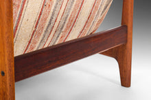 Load image into Gallery viewer, Mid Century Modern Danish Lounge Chair on Walnut Base with Gorgeous Back Detail, Denmark, c. 1960's-ABT Modern