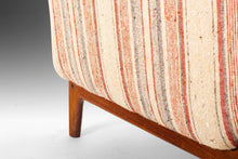 Load image into Gallery viewer, Mid Century Modern Danish Lounge Chair on Walnut Base with Gorgeous Back Detail, Denmark, c. 1960's-ABT Modern