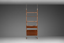 Load image into Gallery viewer, Mid Century Modern Danish-Styled Modular Tension Wall Unit in Walnut, USA, c. 1960s-ABT Modern