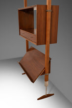 Load image into Gallery viewer, Mid Century Modern Danish-Styled Modular Tension Wall Unit in Walnut, USA, c. 1960s-ABT Modern