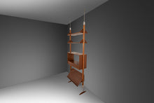 Load image into Gallery viewer, Mid Century Modern Danish-Styled Modular Tension Wall Unit in Walnut, USA, c. 1960s-ABT Modern