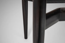 Load image into Gallery viewer, Mid Century Modern Ebonized Extension Dining Table w/ Architectural Leg Base, c. 1960's-ABT Modern