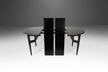 Load image into Gallery viewer, Mid Century Modern Ebonized Extension Dining Table w/ Architectural Leg Base, c. 1960's-ABT Modern