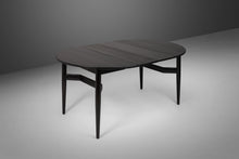 Load image into Gallery viewer, Mid Century Modern Ebonized Extension Dining Table w/ Architectural Leg Base, c. 1960's-ABT Modern