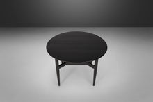 Load image into Gallery viewer, Mid Century Modern Ebonized Extension Dining Table w/ Architectural Leg Base, c. 1960's-ABT Modern