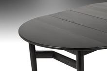 Load image into Gallery viewer, Mid Century Modern Ebonized Extension Dining Table w/ Architectural Leg Base, c. 1960's-ABT Modern