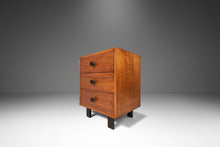 Load image into Gallery viewer, Mid Century Modern End Table / Three Drawer Dresser in Walnut by George Nelson for Herman Miller, USA, c. 1960's-ABT Modern