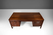 Load image into Gallery viewer, Mid Century Modern Executive Desk in Walnut by Jens Risom for Risom Designs, 1950s-ABT Modern
