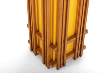 Load image into Gallery viewer, Mid Century Modern Floor Lamp in Original Orange Fabric in Style of Frank Llloyd Wright-ABT Modern