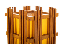 Load image into Gallery viewer, Mid Century Modern Floor Lamp in Original Orange Fabric in Style of Frank Llloyd Wright-ABT Modern