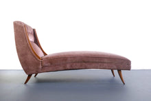 Load image into Gallery viewer, Mid Century Modern Gorgeous Walnut Saber Leg Chaise Lounge-ABT Modern