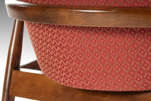 Load image into Gallery viewer, Mid Century Modern High Back Barrel Chair by Milo Baughman in Ruby Red, USA, c. 1960's-ABT Modern