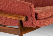 Load image into Gallery viewer, Mid Century Modern High Back Barrel Chair by Milo Baughman in Ruby Red, USA, c. 1960's-ABT Modern