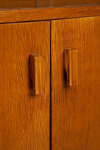 Load image into Gallery viewer, Mid Century Modern Hutch / Cabinet w/ Sliding Glass Doors in Walnut, Yugoslavia, c. 1950's-ABT Modern