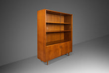 Load image into Gallery viewer, Mid Century Modern Hutch / Cabinet w/ Sliding Glass Doors in Walnut, Yugoslavia, c. 1950's-ABT Modern